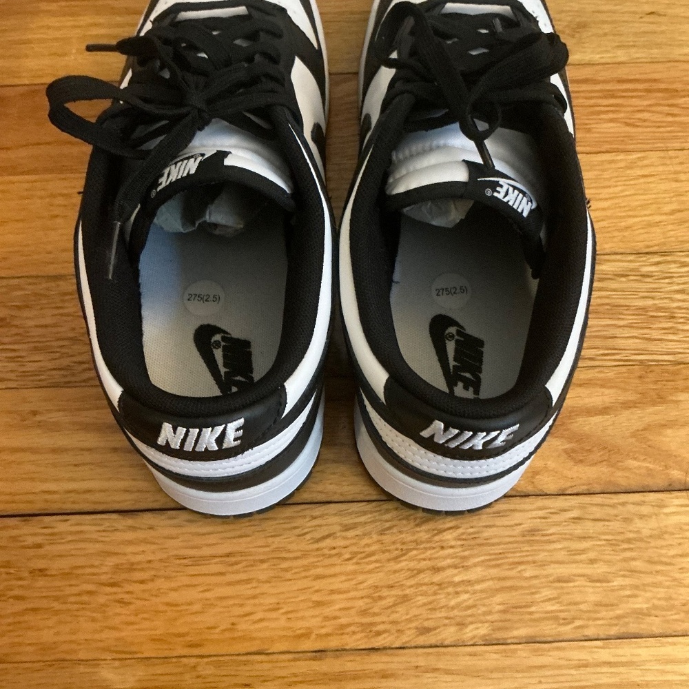 Nike Dunk Low Retro Sz 9.5 Mens White Black Panda Sneakers DD1391-100 - Picture 4 of 8